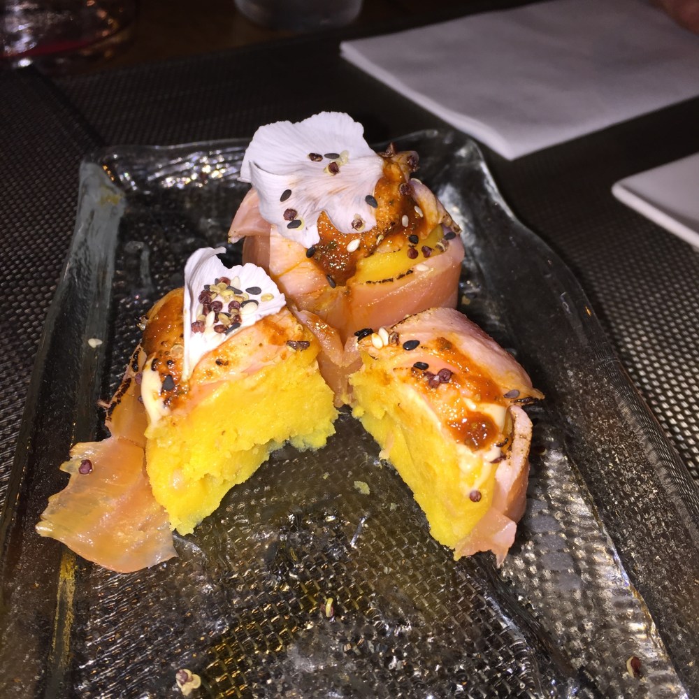 Rolls saumon fumé et patate douce